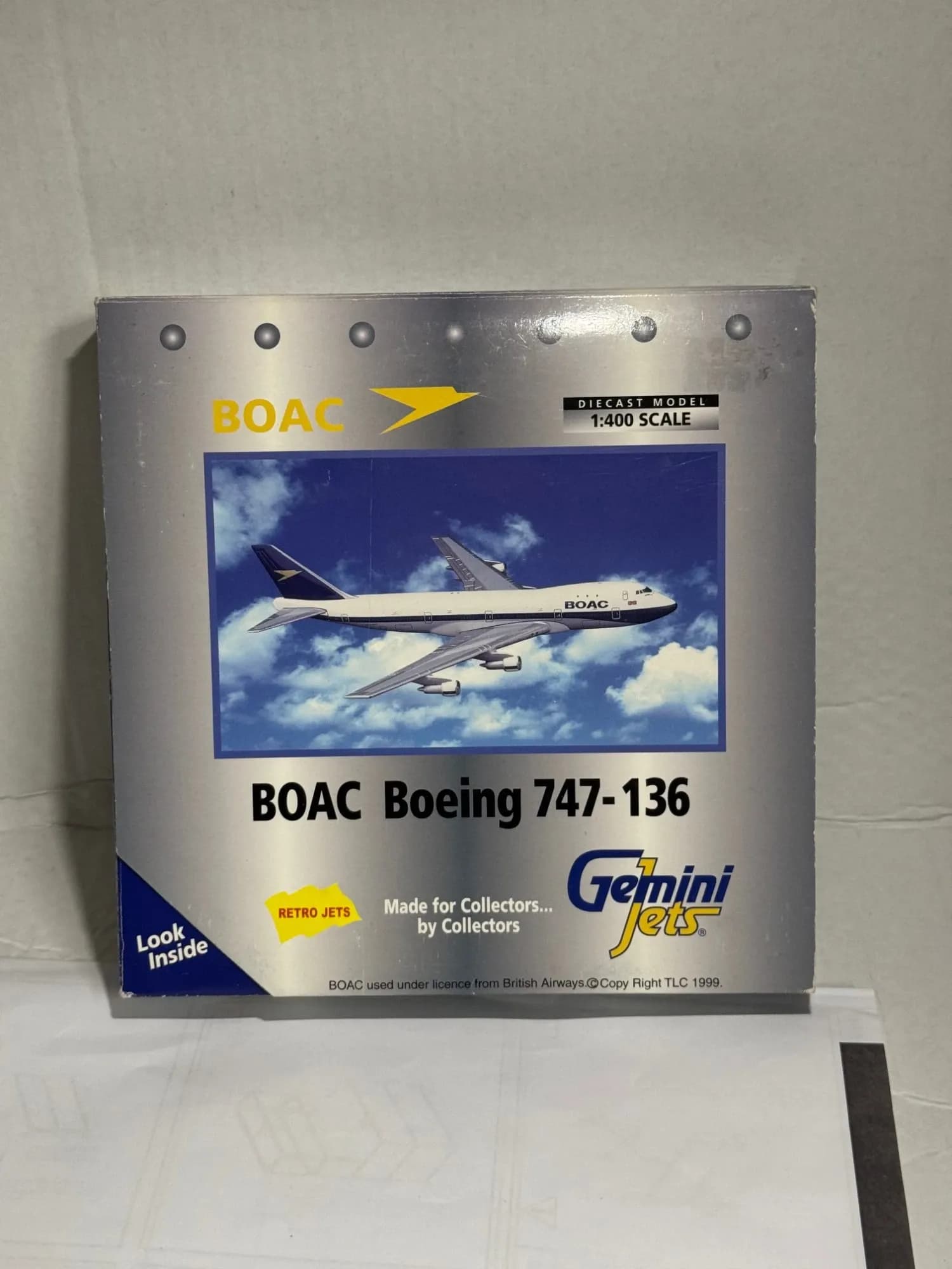 Gemini Jets 1:400 Boeing 747-100 Diecast BOAC GJBOA013, photo 1