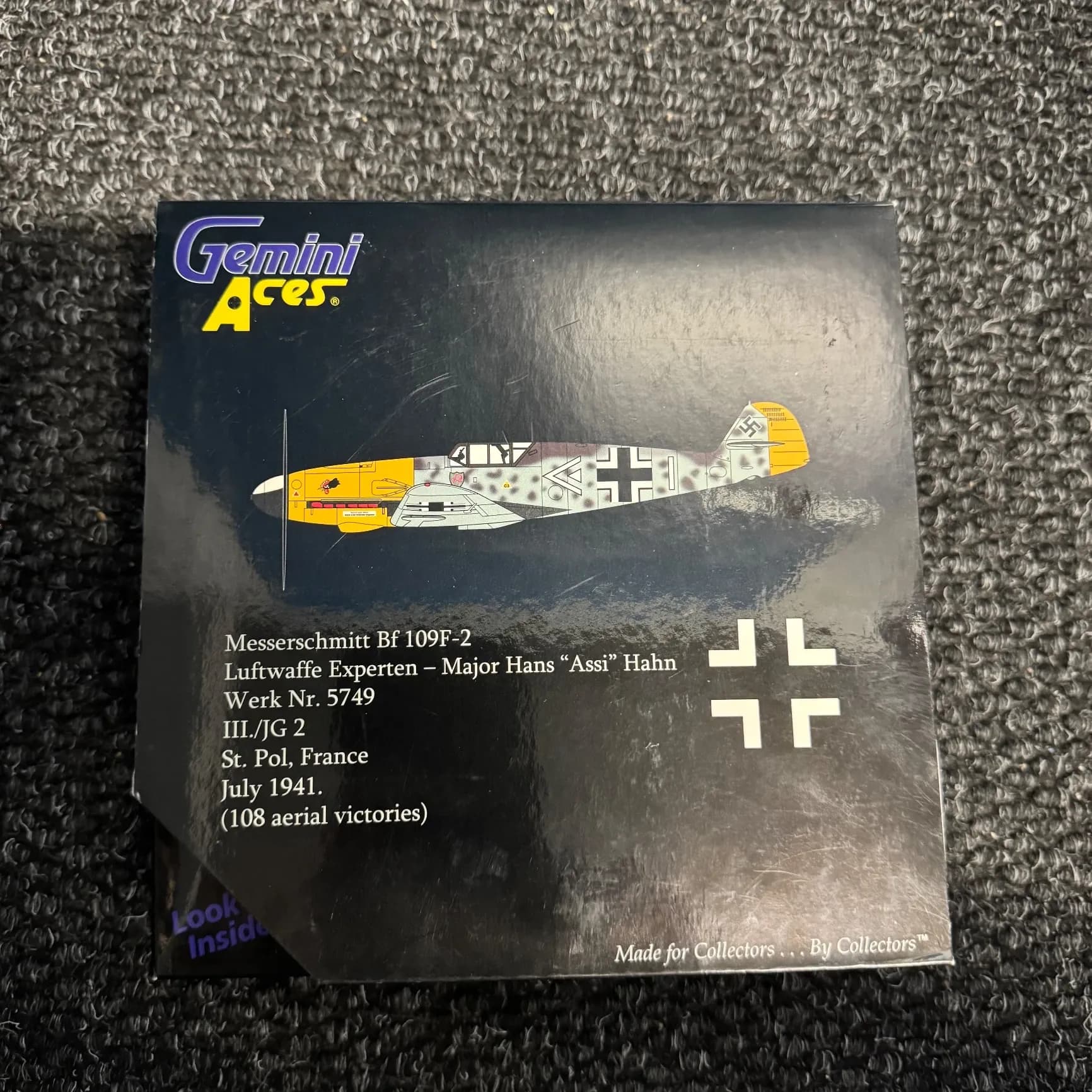 Gemini Jets 1:72 Bf 109 Diecast Luftwaffe GALFT3006N Major Hans "Assi" Hahn, photo 1