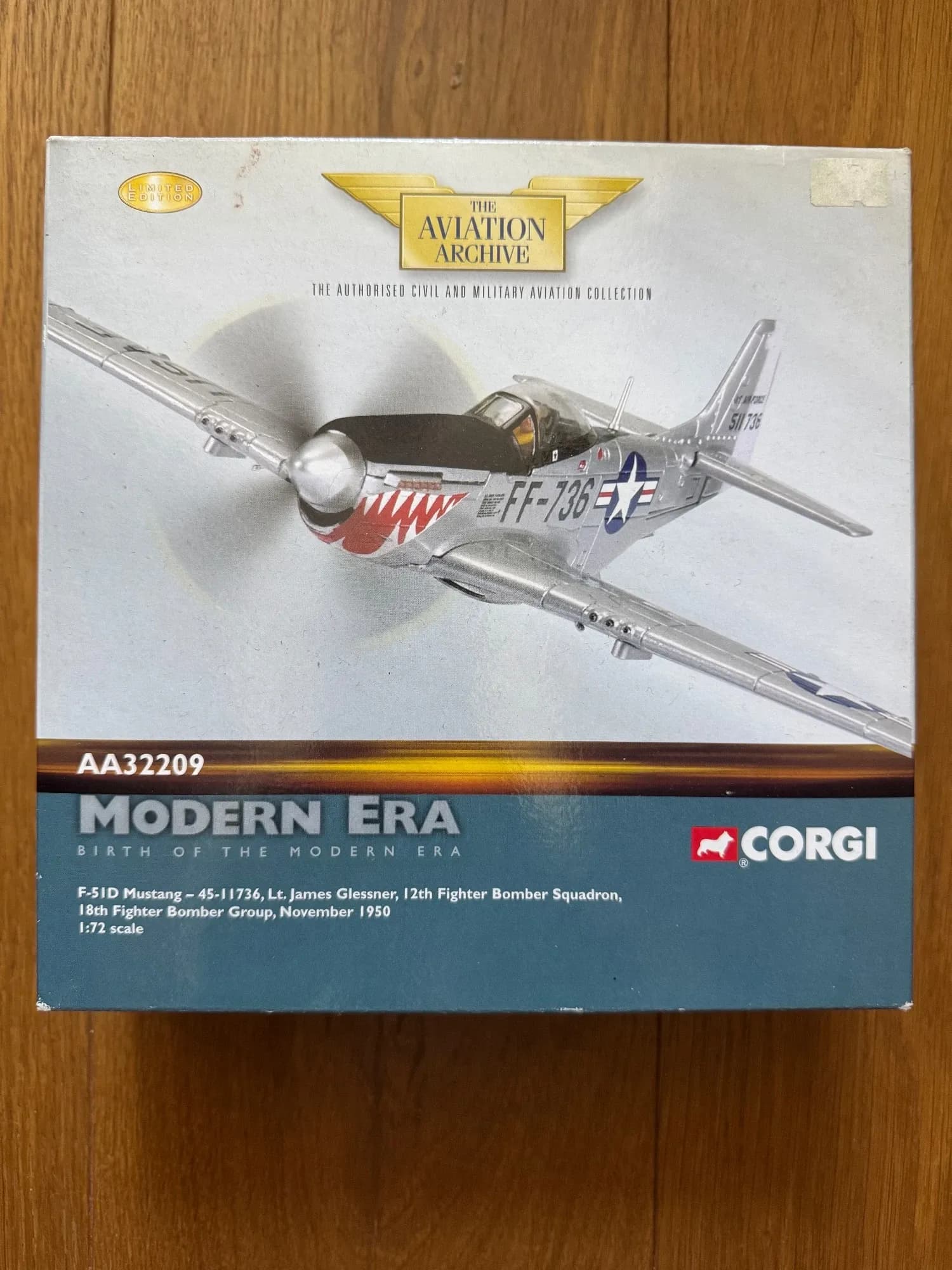 Corgi 1:72 North American P-51D Mustang Diecast United States Air Force AA32209, photo 1