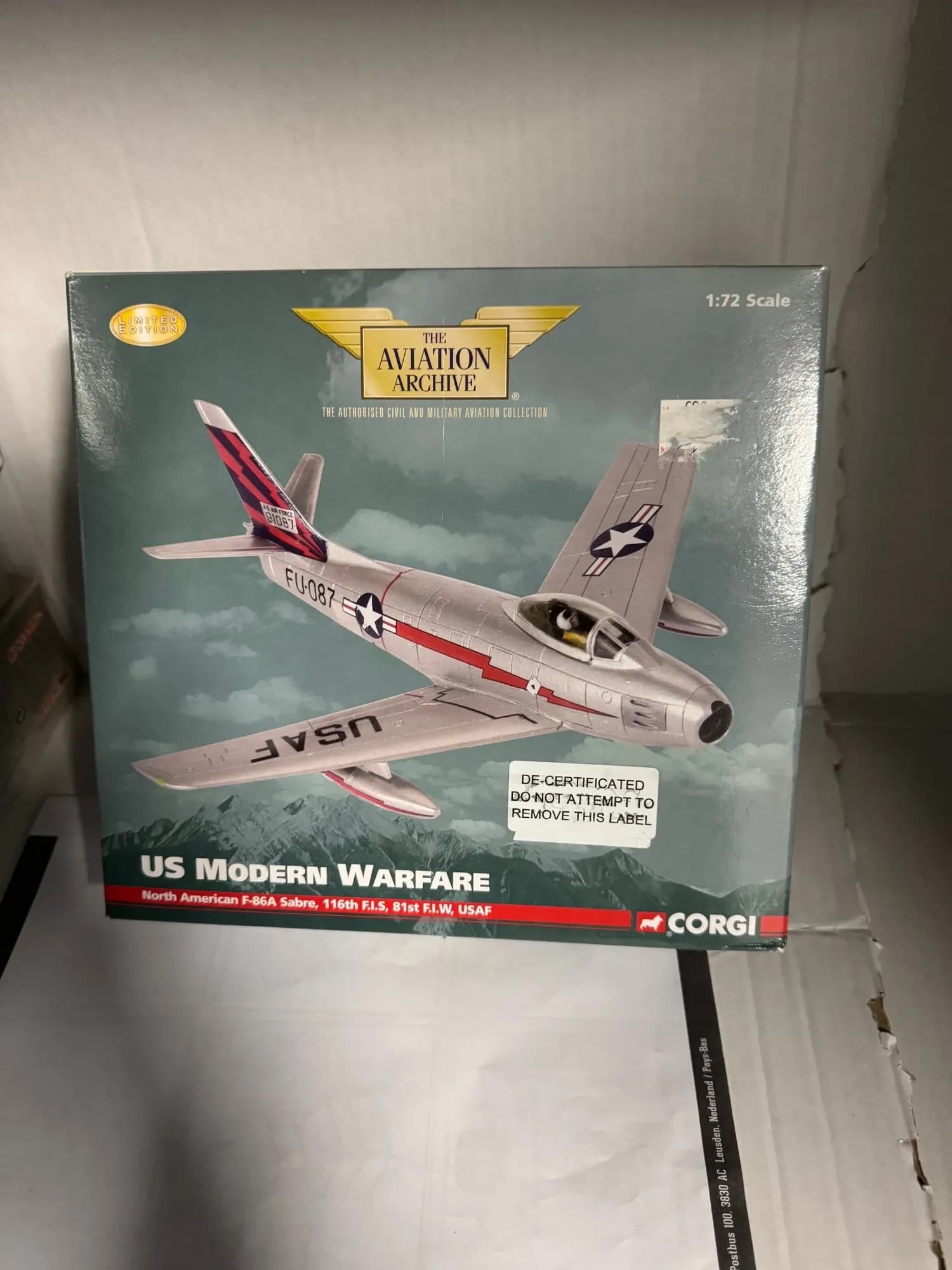 Corgi 1:72 North American F-86A Sabre Diecast USAF AA35802, photo 1
