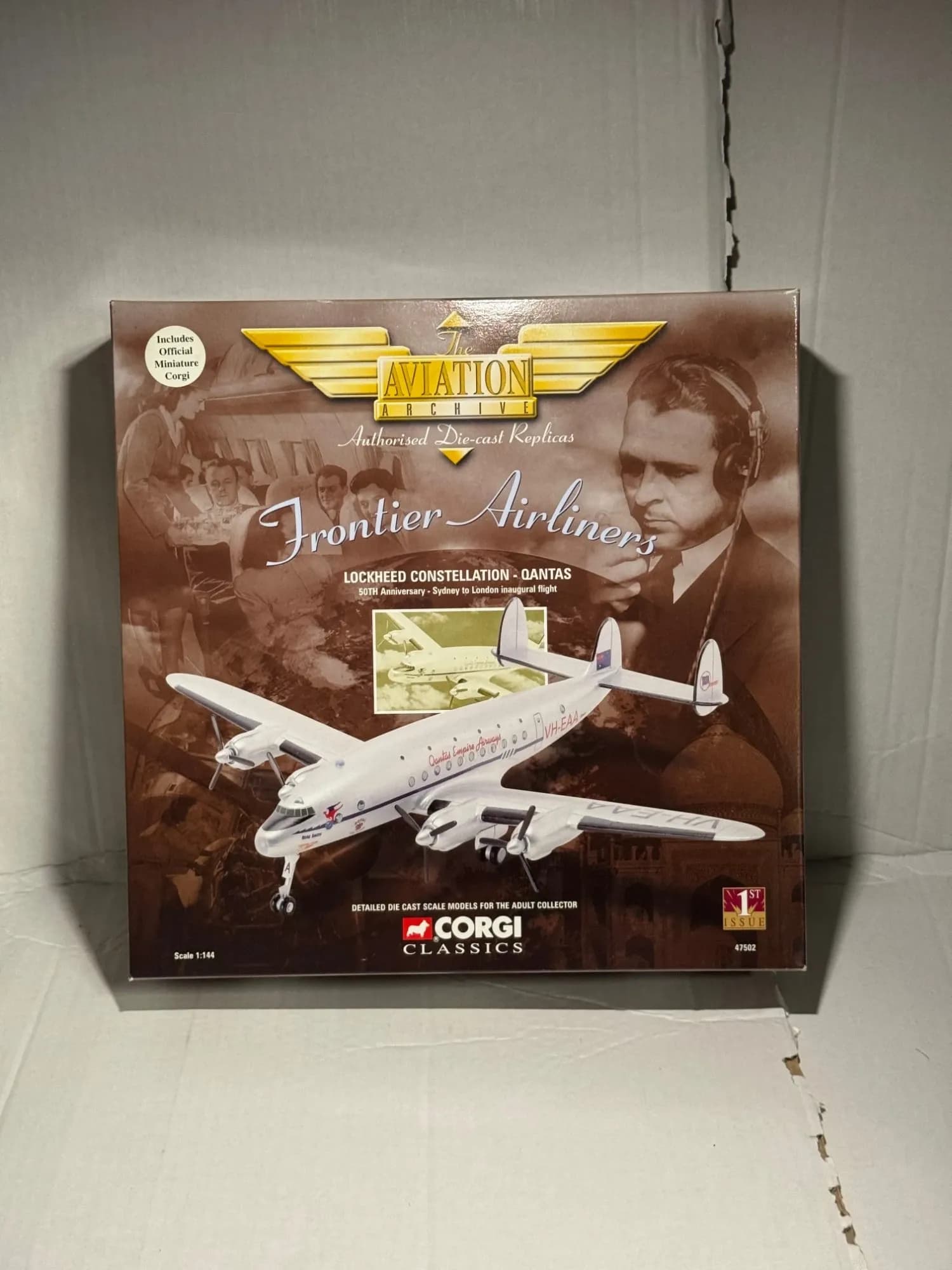 Corgi 1:144 Constellation Diecast Qantas AA47502, photo 1