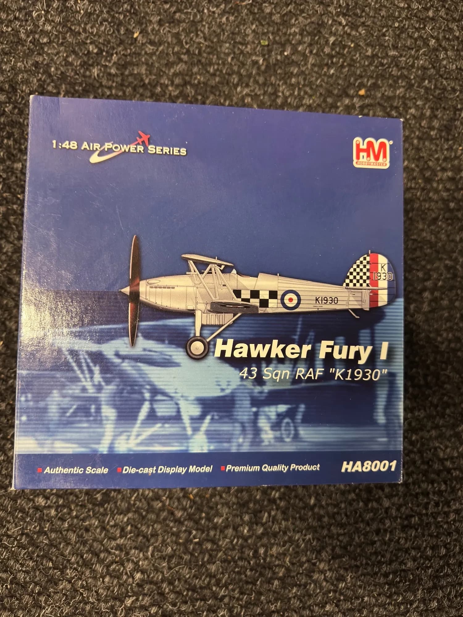 Hobby Master 1:48 Hawker Fury Mk I Diecast Royal Air Force HA8001, photo 1